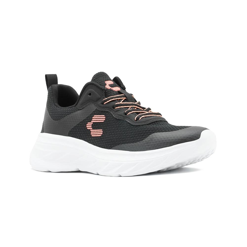 Foto 4 | Charly Tenis Dama Running Antiderrapante Negro/blanco 22-27 Negro