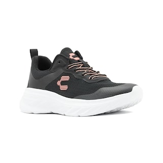 Foto 4 | Charly Tenis Dama Running Antiderrapante Negro/blanco 22-27 Negro
