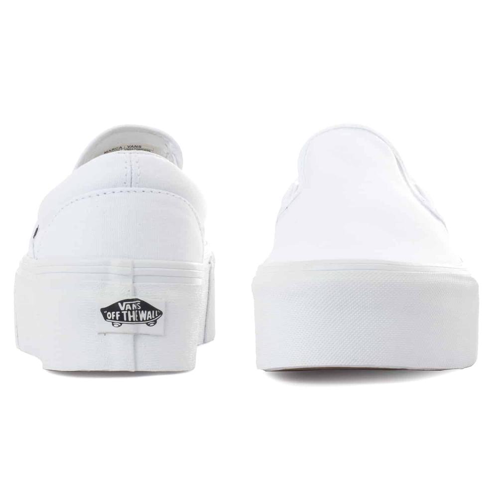 Foto 4 pulgar | Tenis Vans Classic Slip On Stackform - 7q5rw00 - Blanco - Mujer Blanco