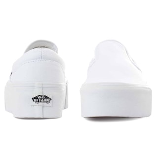 Foto 3 | Tenis Vans Classic Slip On Stackform - 7q5rw00 - Blanco - Mujer Blanco
