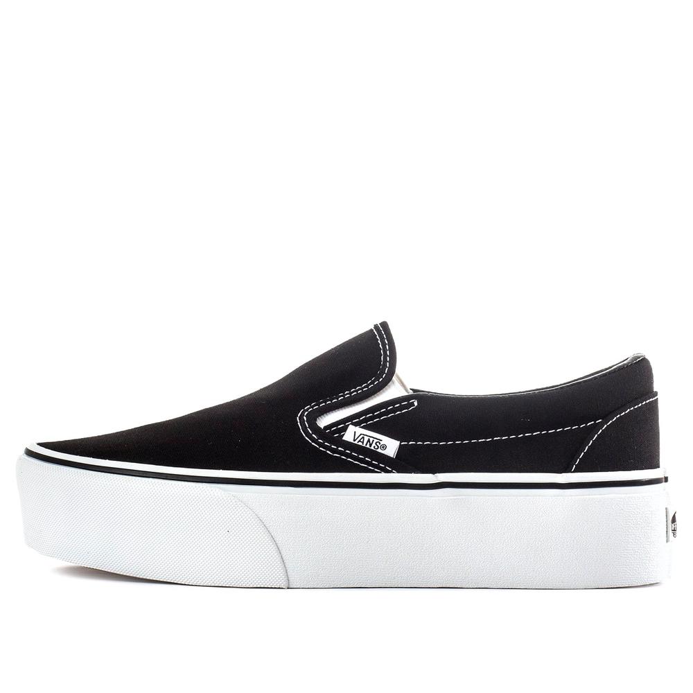 Foto 1 | Tenis Vans Classic Slip On Stackform - 7q5rbmx - Negro - Mujer Negro