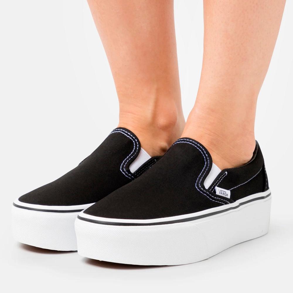 Foto 7 | Tenis Vans Classic Slip On Stackform - 7q5rbmx - Negro - Mujer Negro