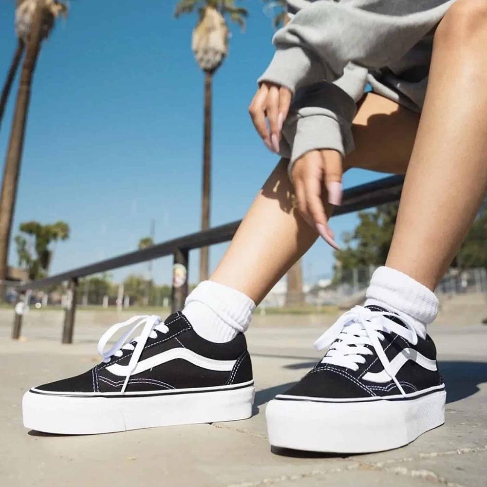 Foto 8 pulgar | Tenis Vans Old Skool Stackform - 7q5m6bt - Negro - Mujer Negro