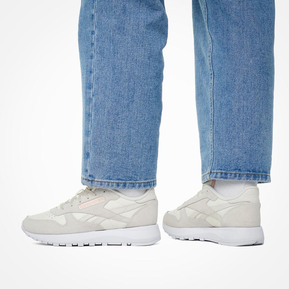 Foto 7 | Tenis Reebok Classic Leather Sp - 100074461 - Gris Claro - Mujer Gris