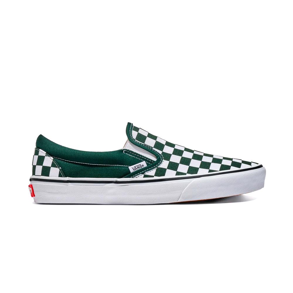 Foto 2 pulgar | Tenis Vans Classic Slip On Mujer Estampado Verde