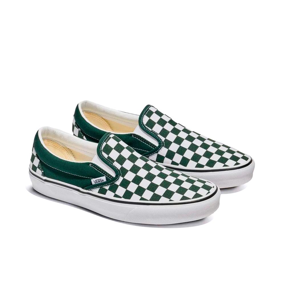 Foto 3 pulgar | Tenis Vans Classic Slip On Mujer Estampado Verde