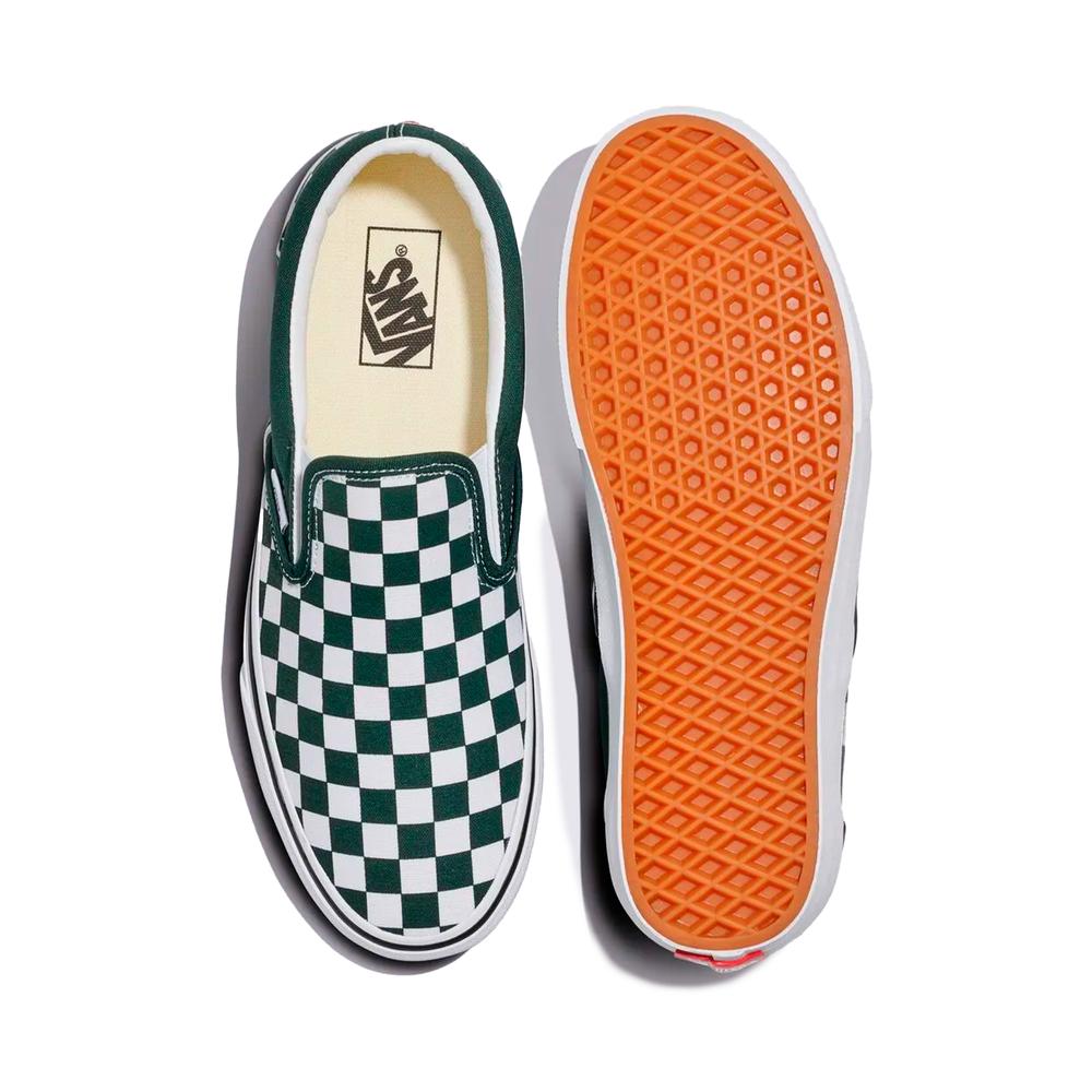 Foto 5 pulgar | Tenis Vans Classic Slip On Mujer Estampado Verde