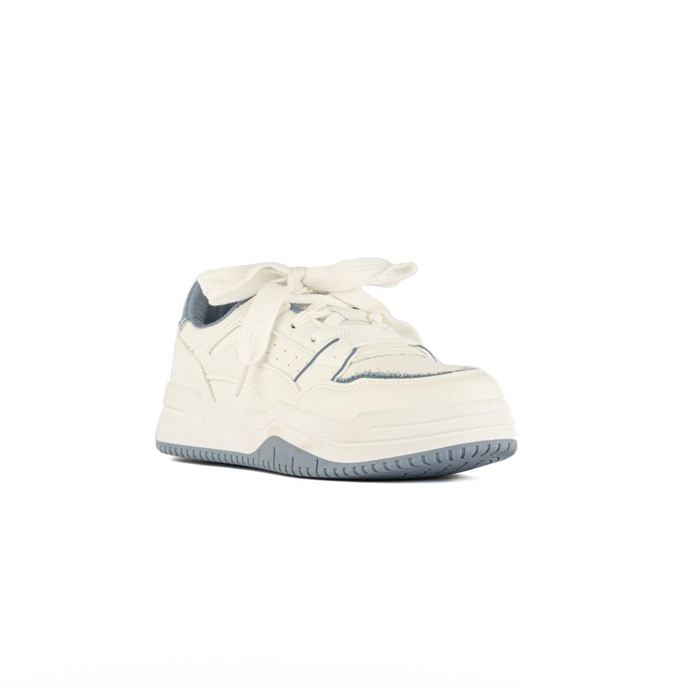 Foto 3 pulgar | Tenis Sneaker Plataforma Moda 4cm Para Mujer Walki America Blanco