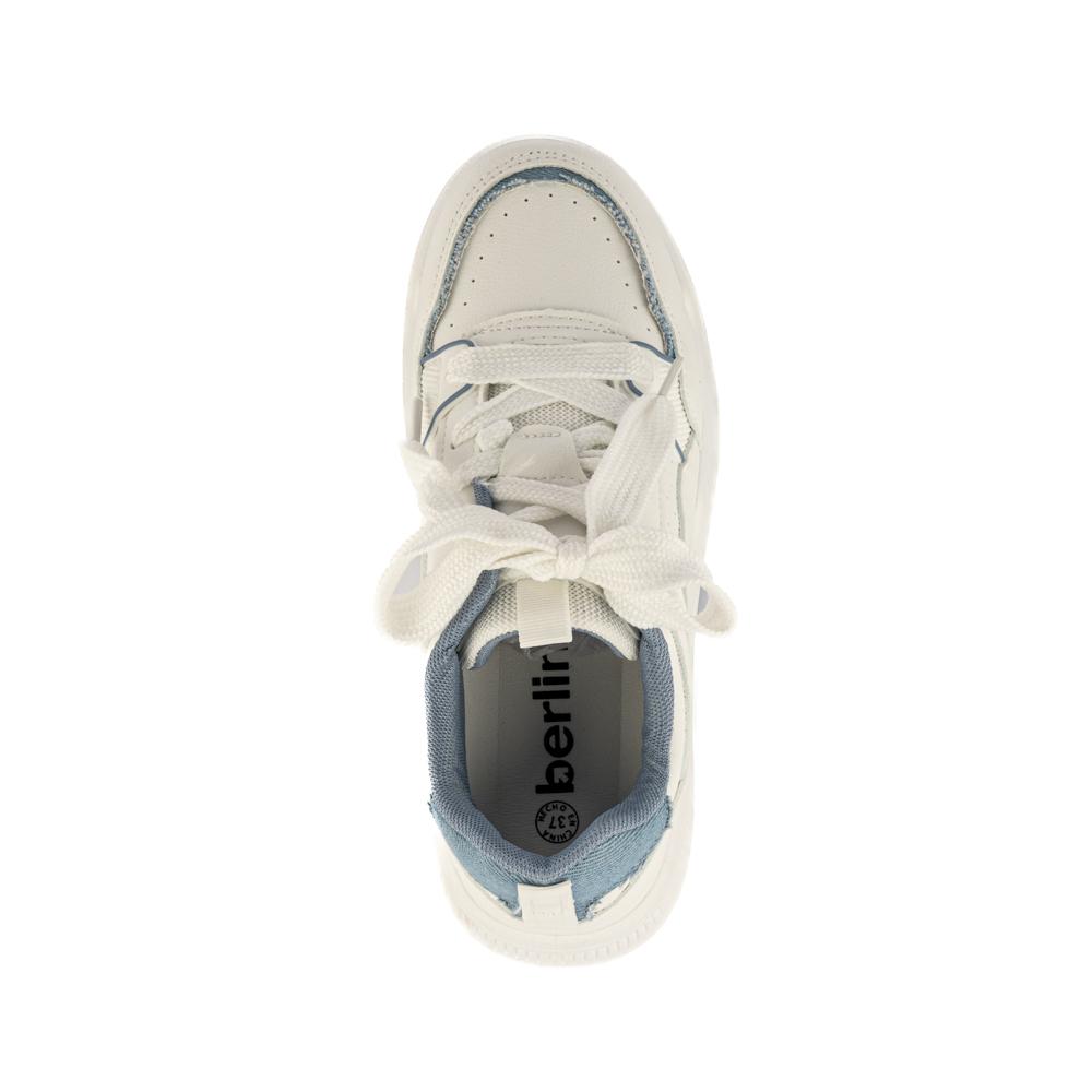 Foto 4 | Tenis Sneaker Plataforma Moda 4cm Para Mujer Walki America Blanco