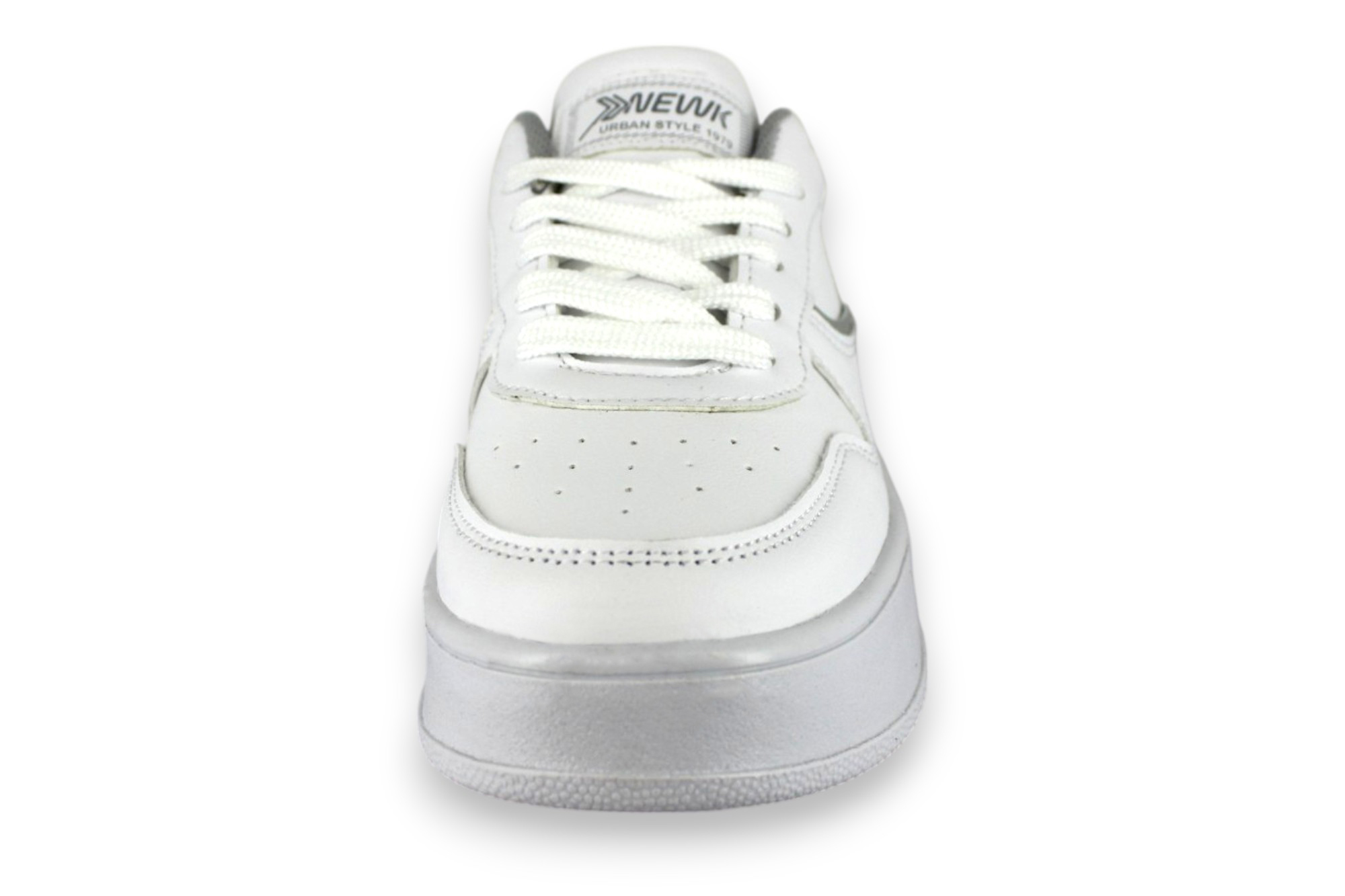 Foto 5 pulgar | Tenis Casual Blanco Gris Mujer Bluferno Newk