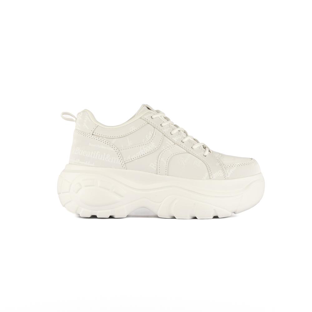 Foto 2 pulgar | Tenis Sneaker Plataforma Moda 6cm Para Mujer Walki Vania Blanco