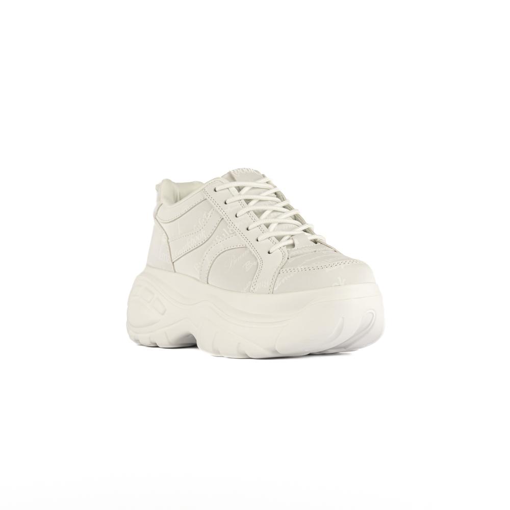 Foto 3 pulgar | Tenis Sneaker Plataforma Moda 6cm Para Mujer Walki Vania Blanco