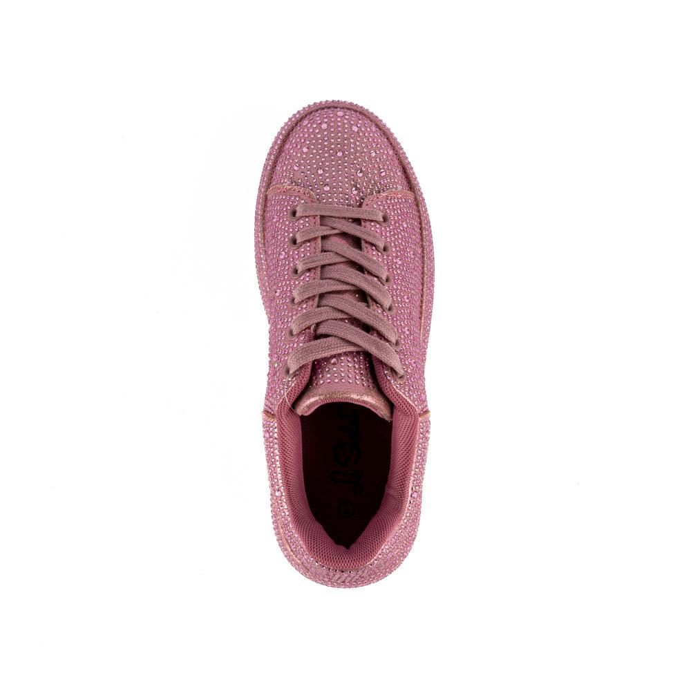 Foto 5 pulgar | Tenis Sneaker Plataforma Moda 4cm Para Mujer Walki Zuria Rosa