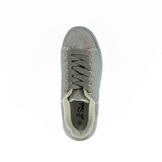 Foto 4 | Tenis Sneaker Plataforma Moda 4cm Para Mujer Walki Zuria Plateado