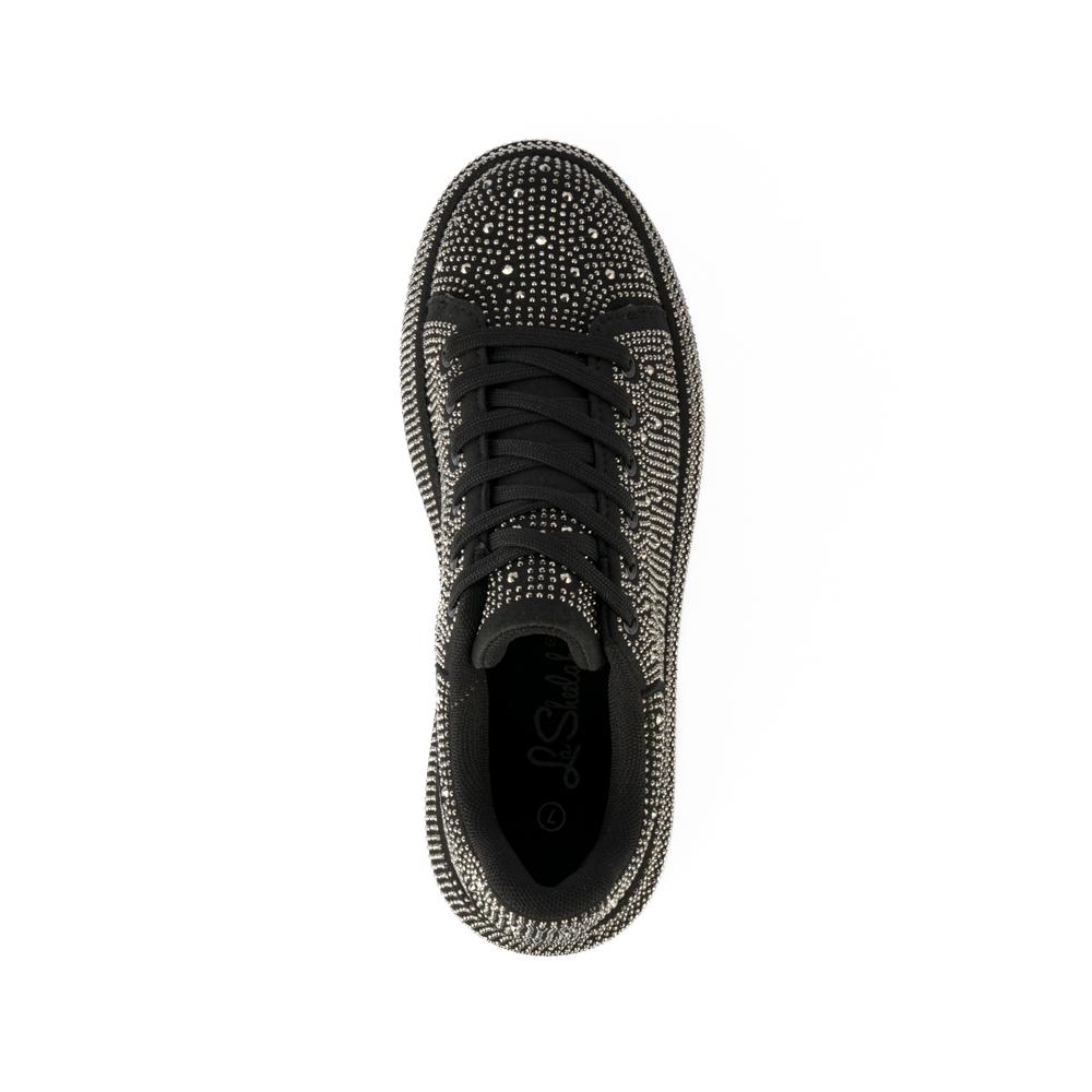 Foto 4 | Tenis Sneaker Plataforma Moda 4cm Para Mujer Walki Zuria Negro