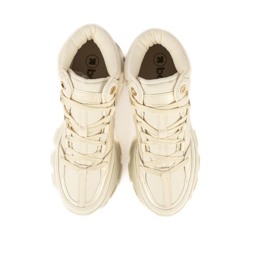 Foto 4 pulgar | Tenis Sneaker Bota Plataforma Casual Para Mujer Walki Meredith Beige