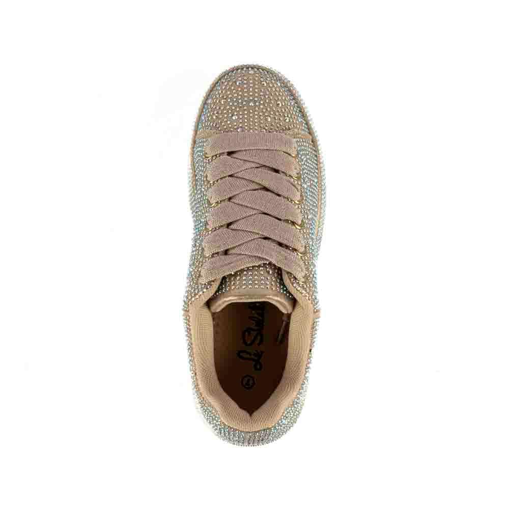 Foto 5 pulgar | Tenis Sneaker Plataforma Moda 4cm Para Mujer Walki Zuria Dorado