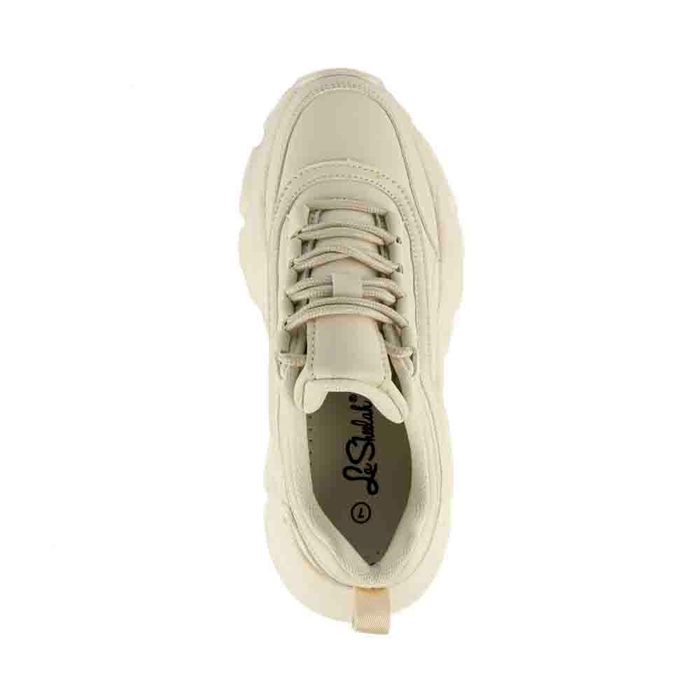 Foto 5 pulgar | Tenis Sneaker Moda Plataforma 6.5cm Para Mujer Walki Jennifer Beige