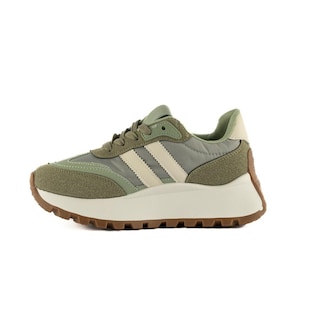 Foto 4 | Tenis Sneaker Moda Plataforma 5cm Para Mujer Walki Irene Verde