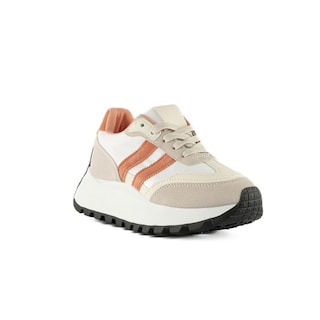 Foto 2 | Tenis Sneaker Moda Plataforma 5cm Para Mujer Walki Irene Blanco