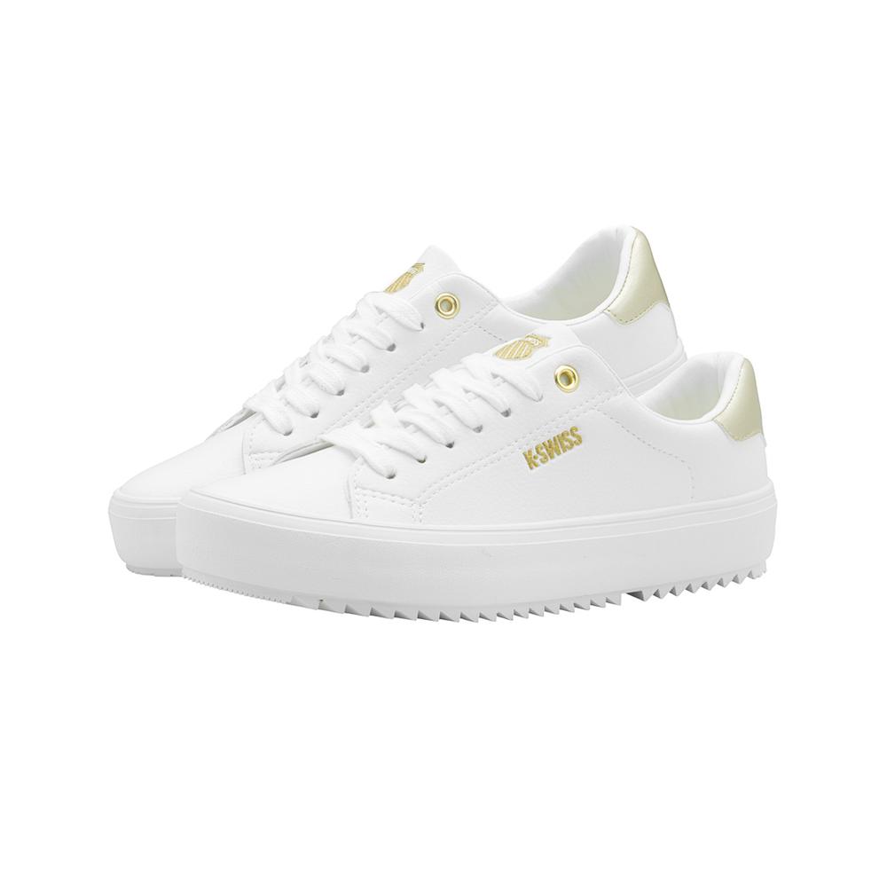 Foto 7 pulgar | Tenis Para Mujer K-swiss Moda Color Blanco Oro Super Comodos Blanco