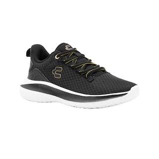 Foto 1 | Tenis Para Mujer Charly Walking Relax Textil Color Negro Negro