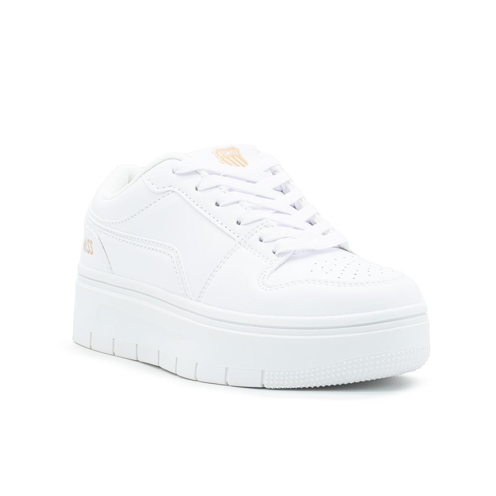 Foto 2 pulgar | Tenis Para Mujer K-swiss  Con Plataforma Color Blanco Blanco