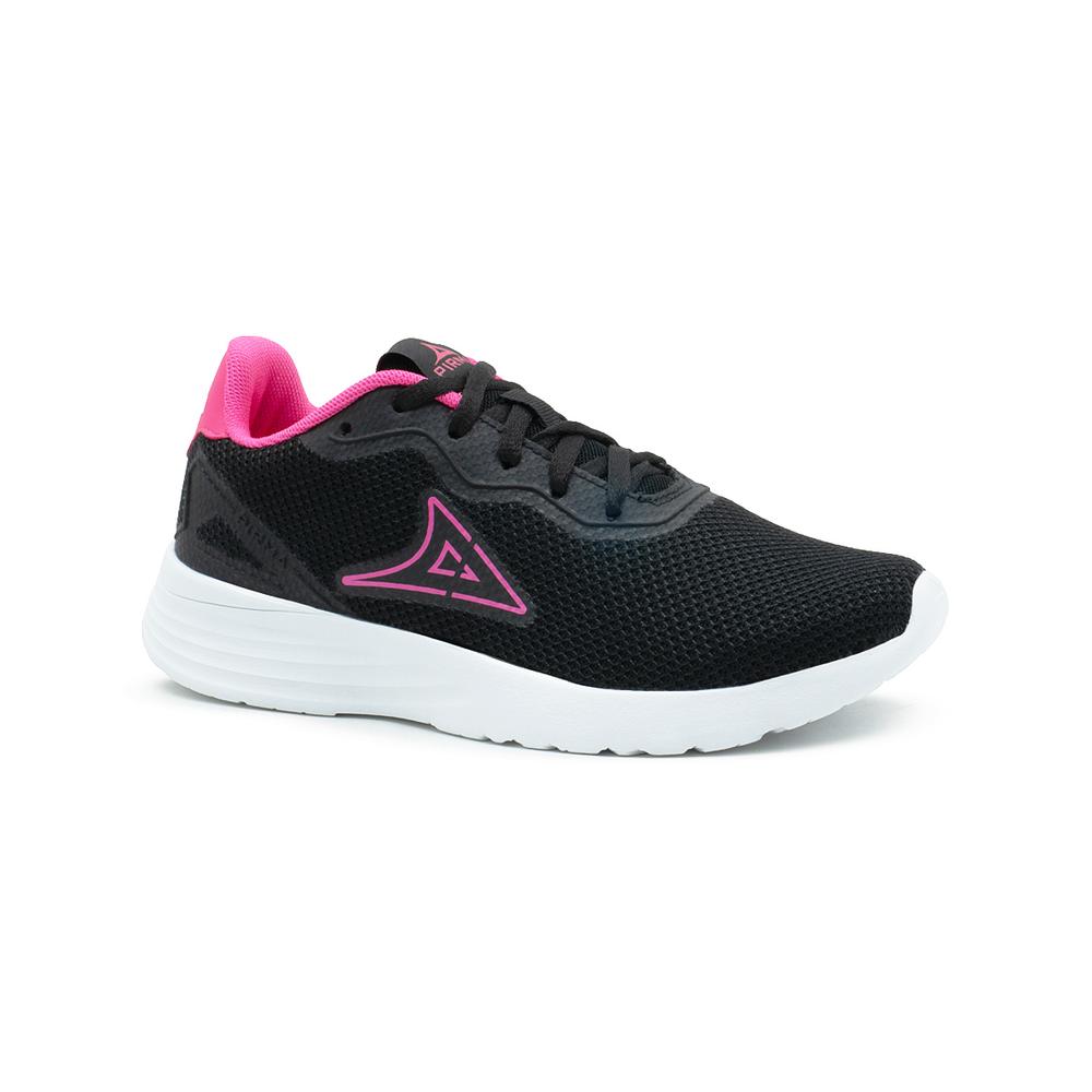 Foto 2 pulgar | Tenis Para Mujer Pirma  Running Suela Eva Color Negro Fiusha Negro