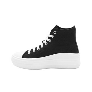 Foto 2 | Tenis Para Mujer Pirma Plataforma Chunky Lona Color Negro Negro