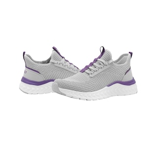 Foto 5 | Tenis Para Mujer Charly Walking Relax Textil Color Gris Gris