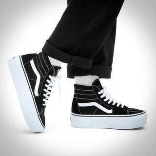 Foto 7 | Tenis Vans Sk8 Hi Tapered Stackform - 5jmkbmx - Negro - Mujer Negro
