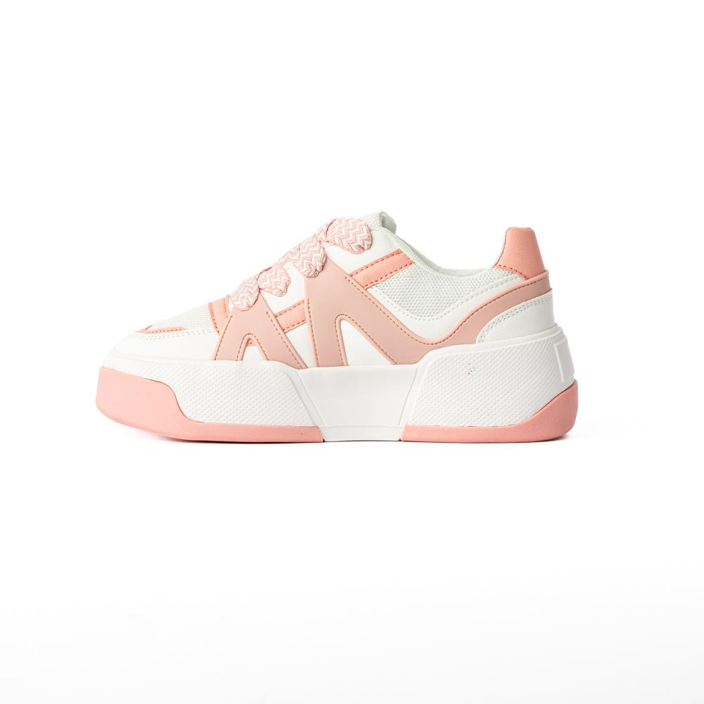 Foto 5 pulgar | Tenis Sneaker Moda Plataforma 5cm Para Mujer Walki Fiona Rosa