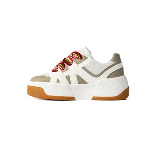 Foto 5 | Tenis Sneaker Moda Plataforma 5cm Para Mujer Walki Fiona Gris