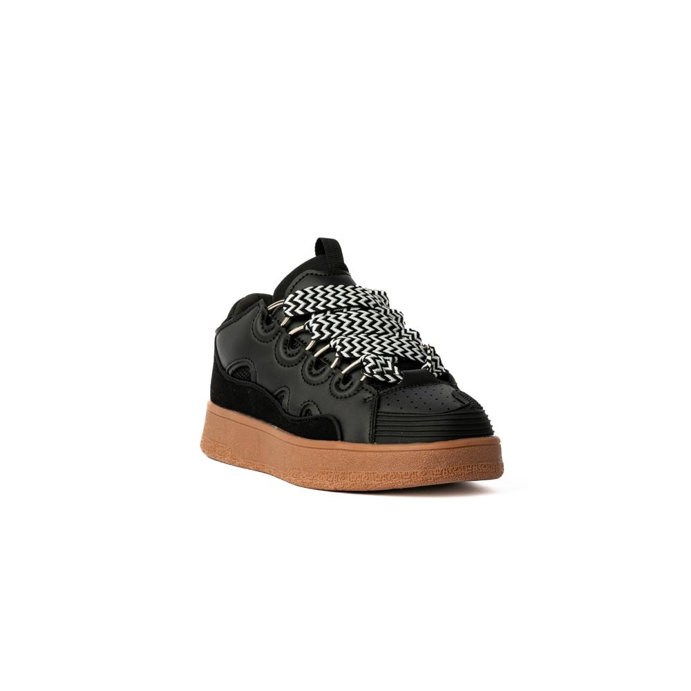 Foto 3 pulgar | Tenis Sneaker Moda Plataforma 3cm Para Mujer Walki Martina Negro