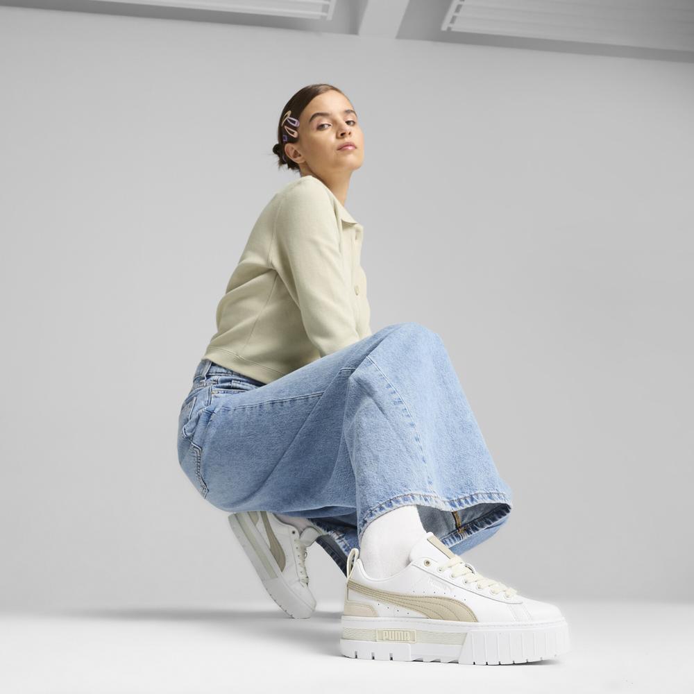 Foto 6 pulgar | Tenis Puma Mayze Luxe Para Mujer Blanco