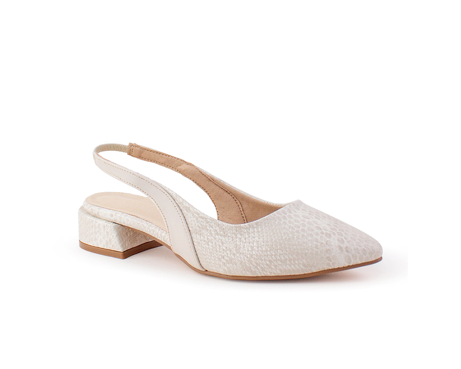 Foto 2 pulgar | Zapatilla Color Beige Destalonada Material Animal Print