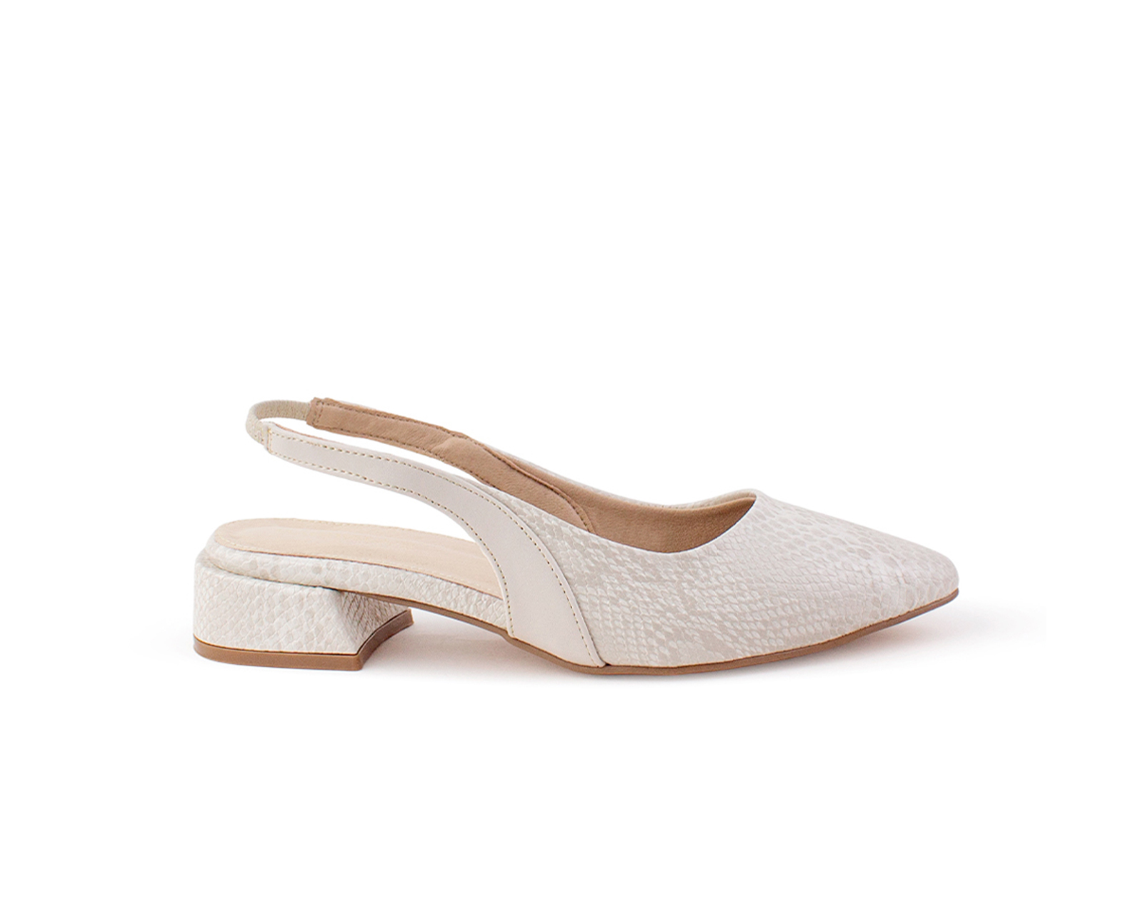 Foto 3 pulgar | Zapatilla Color Beige Destalonada Material Animal Print