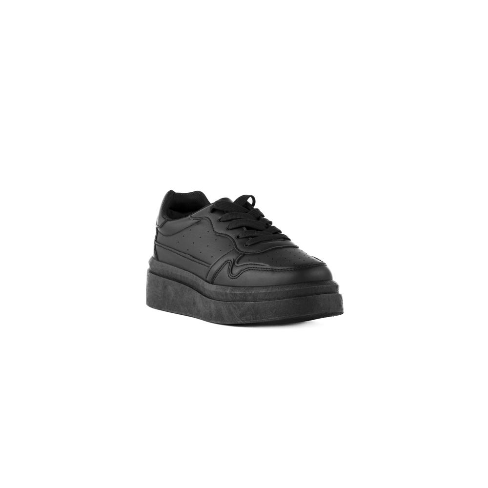 Foto 3 pulgar | Tenis Sneaker Clásico Moda 3.5 Cm Para Mujer Walki Mariana Negro
