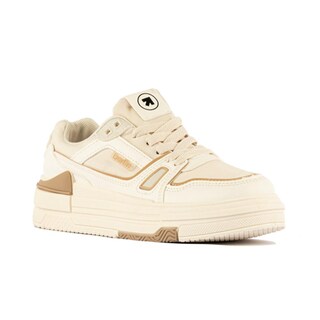 Foto 3 | Tenis Sneaker Moda Plataforma 4cm Para Mujer Walki Lea Beige
