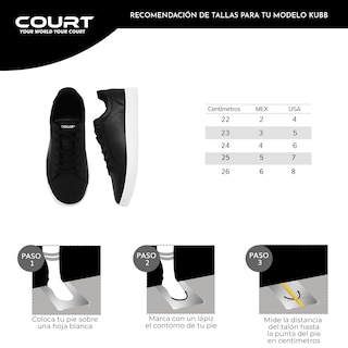 Foto 8 | Court Kubb | Tenis 100% Piel, Cómodos Y Ligeros | Durabilidad Garantizada | Green Finish Technology