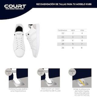 Foto 8 | Court Kubb | Tenis 100% Piel, Cómodos Y Ligeros | Durabilidad Garantizada | Green Finish Technology