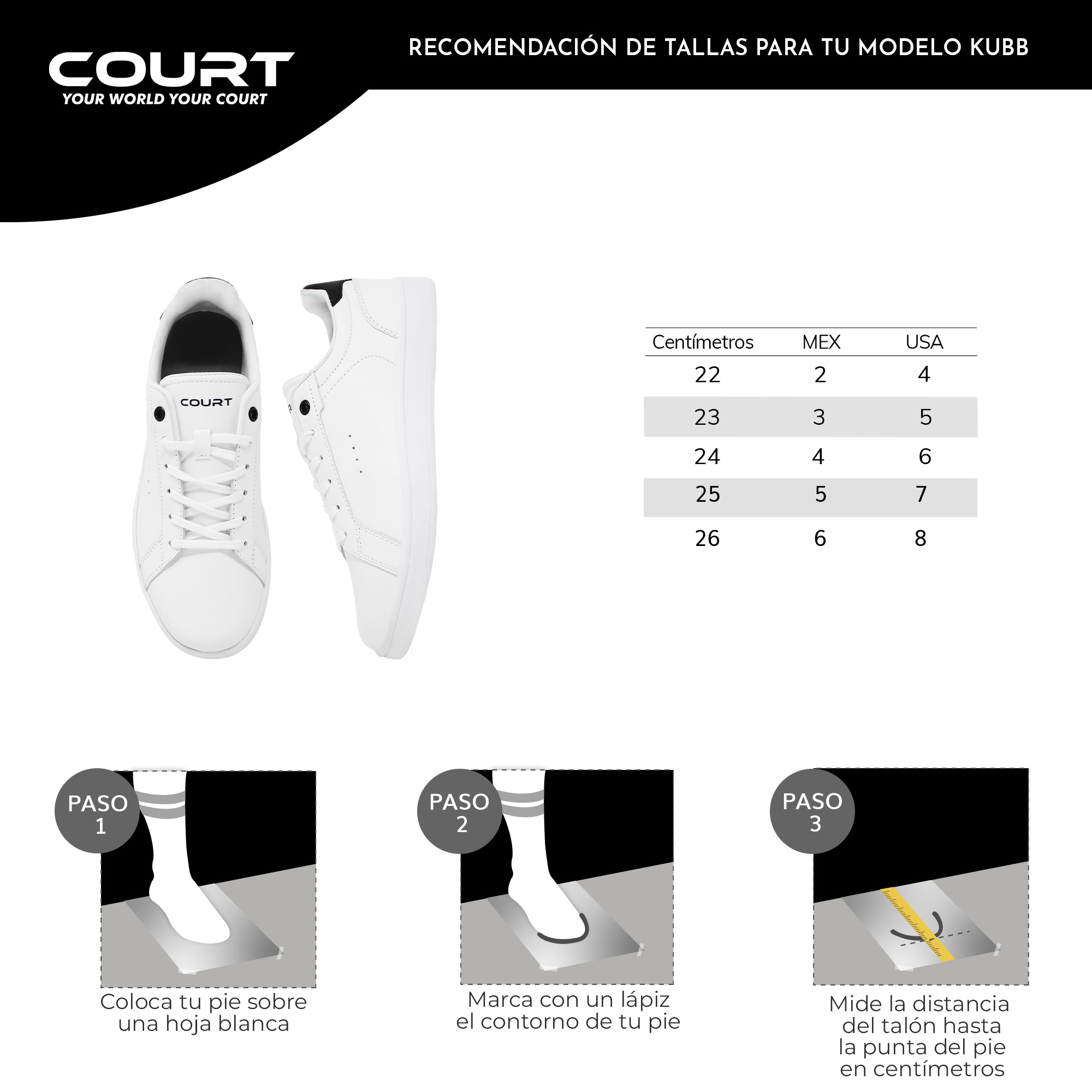 Foto 9 pulgar | Court Kubb | Tenis 100% Piel, Cómodos Y Ligeros | Durabilidad Garantizada | Green Finish Technology