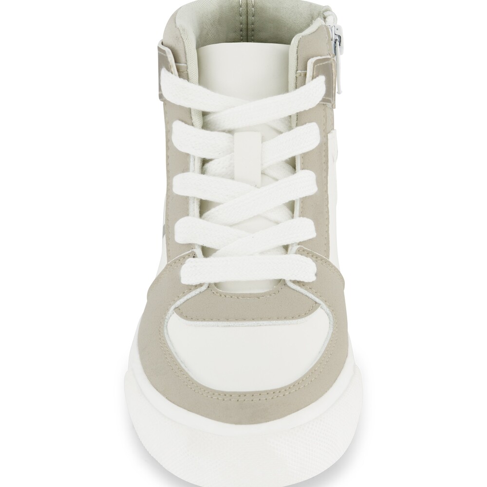 Foto 4 pulgar | Tenis Dkny Andee Alice Para Mujer  Tipo Botín Color Blanco Con Dorado