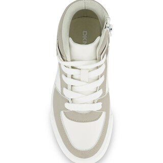Foto 5 | Tenis Dkny Andee Alice Para Mujer Tipo Botín Color Blanco Con Dorado