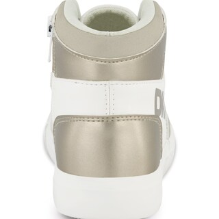Foto 6 | Tenis Dkny Andee Alice Para Mujer Tipo Botín Color Blanco Con Dorado