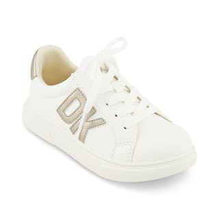 Foto 1 | Tenis Dkny Celia Bonnie Para Mujer Color Blanco Con Dorado