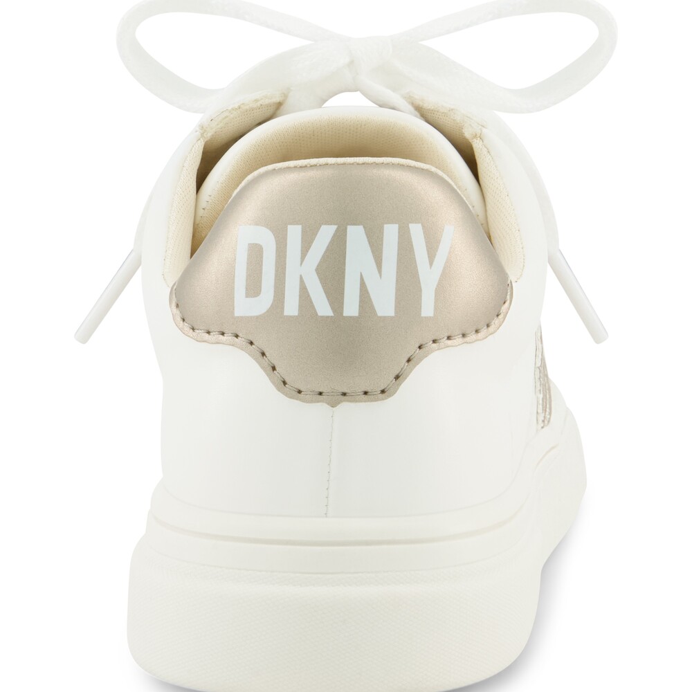 Foto 7 pulgar | Tenis Dkny Celia Bonnie Para Mujer  Color Blanco Con Dorado