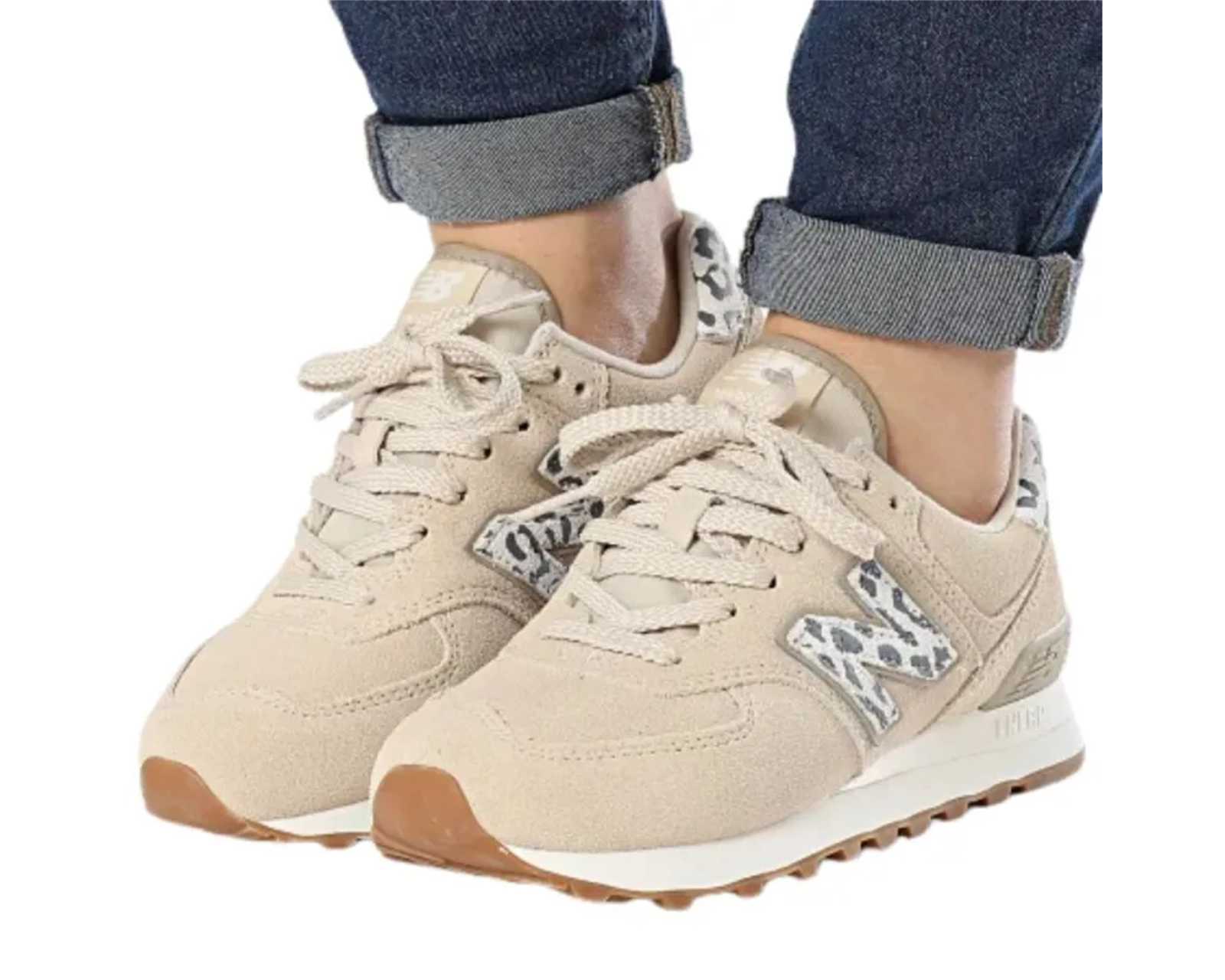 Foto 6 pulgar | Tenis New Balance 574 Beiges para Mujer