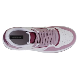 Foto 3 | Tenis Con Cordones Exterior Piel Vegana Color Morado Para Mujer De Rbcollection
