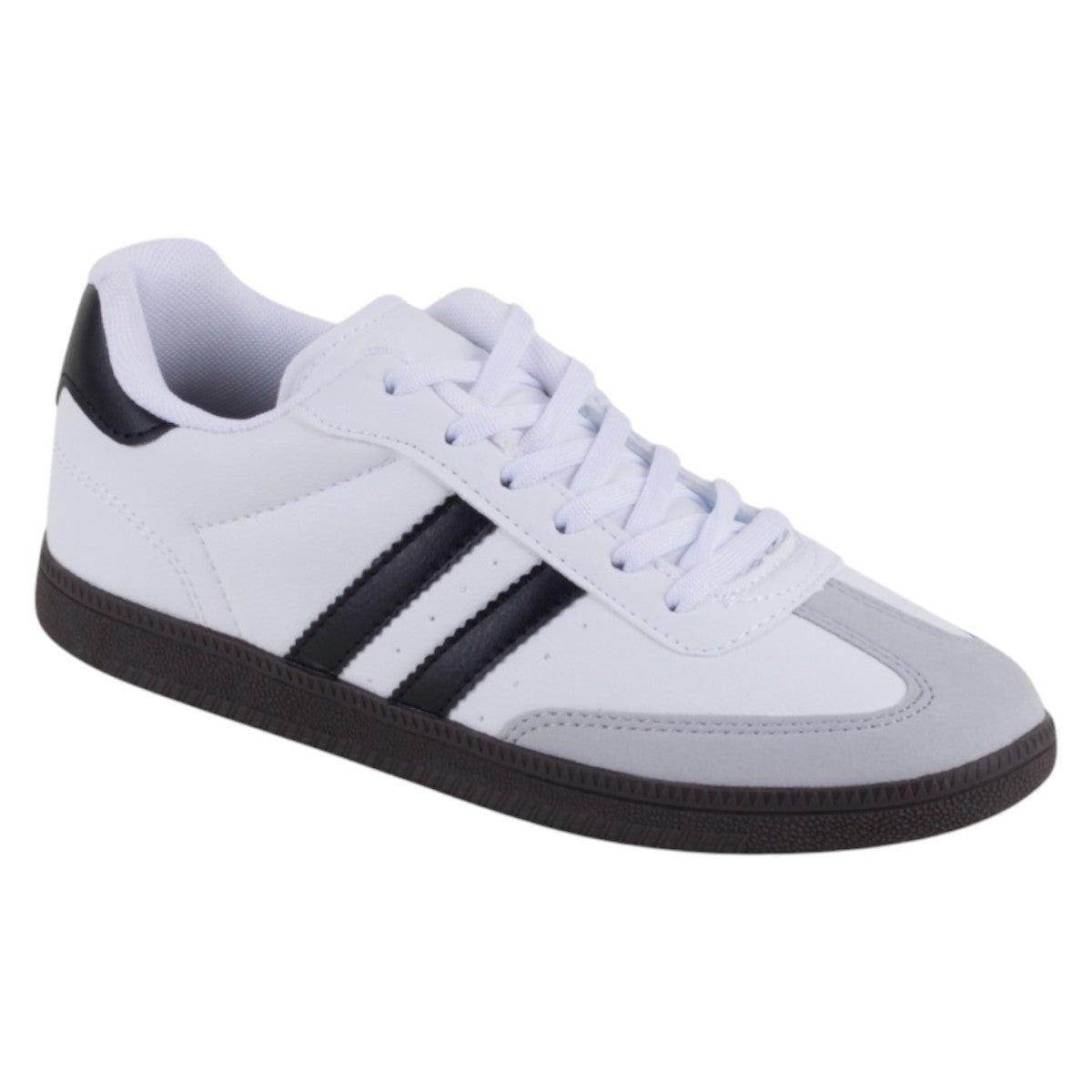 Foto 1 | Tenis Con Cordones Exterior Piel Vegana Color Blanco Para Mujer De Rbcollection